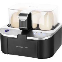 Emerio Eierkocher, 6 Eier, mehrspracchig, schwarz