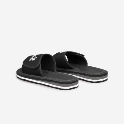 2. Kubota men's beach flip-flops with Velcro for swimming pools, black