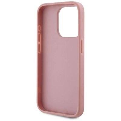 7. Karl Lagerfeld Wrinkled Metal Signature iPhone 15 Pro Case - Pink