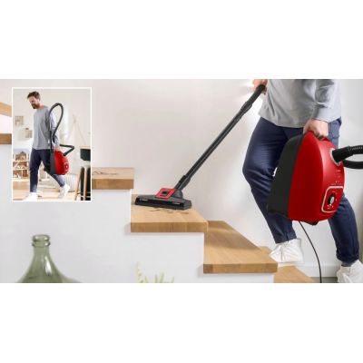 10. Bosch Serie 4 BGB41PET1 bagged vacuum cleaner red