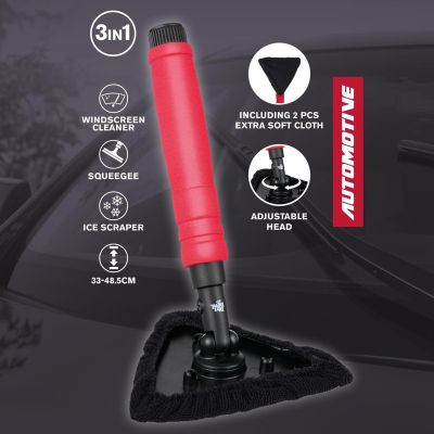 9. 3-in-1 WATER SCRAPER CLOTH SCRAPER WITH TELESCOPIC HANDLE DIRT DEVIL