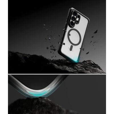 7. Ringke Fusion Bold Magnetic MagSafe Case for Samsung Galaxy S26 Ultra - Clear Black