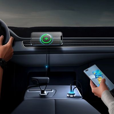 3. MagSafe 15W USB C 25W Baseus CW01 inductive car charger - black