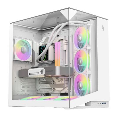 5. GameMax NEX C56 VC WH Midi Tower Computer Security & Mounts White
