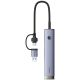 2. Baseus UltraJoy Series USB-A/USB-C hub 4xUSB-A 3.0 1xUSB-C 5V - gray