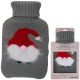 RUBBER HOT WATER BOTTLE IN ALPINA COVER 0.7L SANTA CLAUS