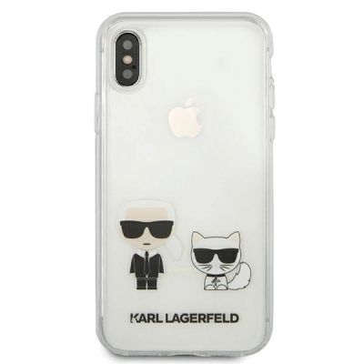 3. Karl Lagerfeld Karl & Choupette iPhone Xs Max Case - Transparent