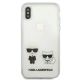 3. Karl Lagerfeld Karl & Choupette iPhone Xs Max Case - Transparent