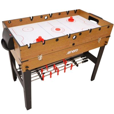 11. 3-in-1 WOODEN TABLE FOR FOOTBALL, BILLIARDS, AIR HOOKUP 121x61x81CM