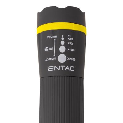 5. Entac EFL-ZOOM-PL Flashlight Black LED Hand Flashlight