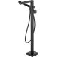 Freestanding bathtub faucet with shower set