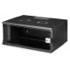 10. 19" 4U wall-mounted network cabinet, SOHO PRO 240 x 540 x 400 mm, glass door, black, unassembled, 60 kg