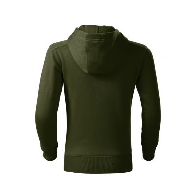4. Children's Trendy Zipper Sweatshirt (military)
