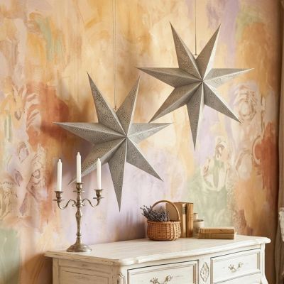 7. DECORATIVE PAPER STAR 60CM SILVER