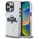 Karl Lagerfeld IML Karl Sketch Logo MagSafe Case for iPhone 16 Pro - Clear