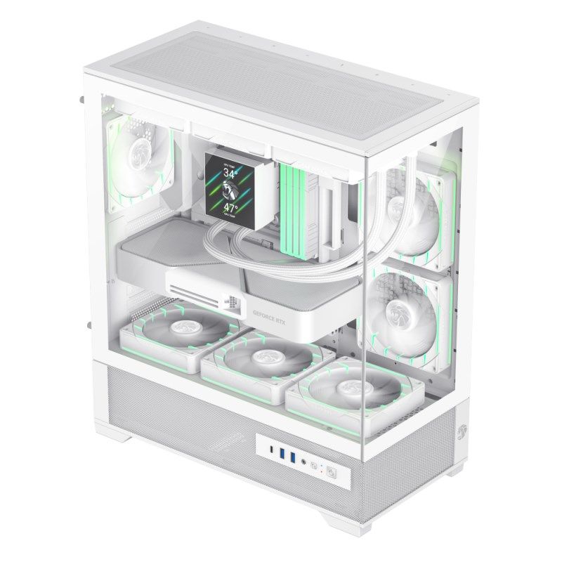 4. GameMax VISTA 2 AW Midi Tower White