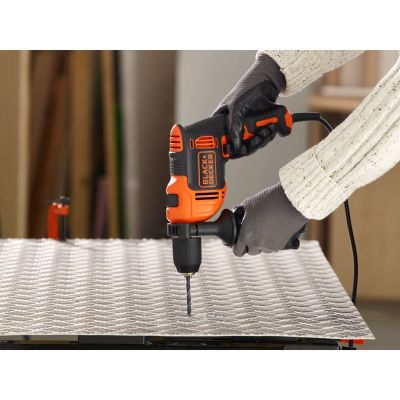 13. Black & Decker BEH710-QS Drill, 2800 RPM, Black, Orange