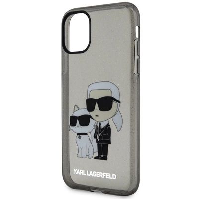 6. Karl Lagerfeld KLHCN61HNKCTGK iPhone 11 / Xr 6.1" black/black hardcase Gliter Karl&Choupette