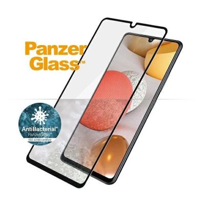 2. PanzerGlass E2E Super+ antibacterial tempered glass for Samsung Galaxy A42 5G - with black frame