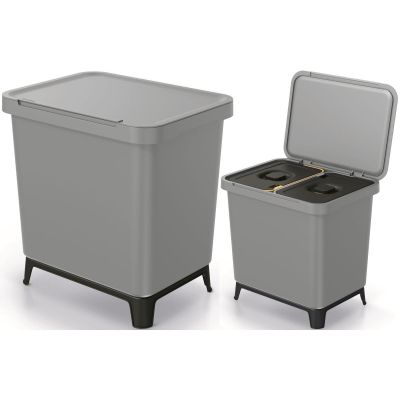 5. WASTE BIN SYSTEMA SORTIBOX 2IN1 SMOOTH GRAY