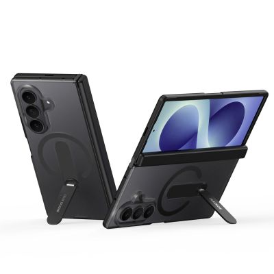 5. Dux Ducis Kind Case for Samsung Galaxy Z Fold 8 Ultra / Z Fold 7 with Stand Compatible with MagSafe - Black