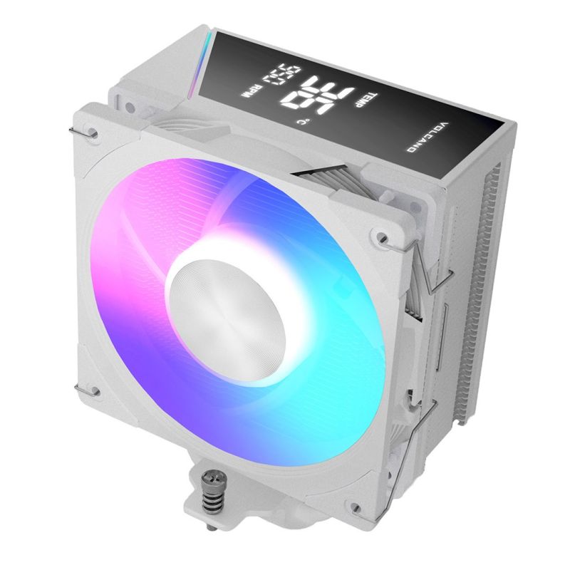 7. MODECOM CPU COOLER VOLCANO 0C T202 LCD ARGB WHITE