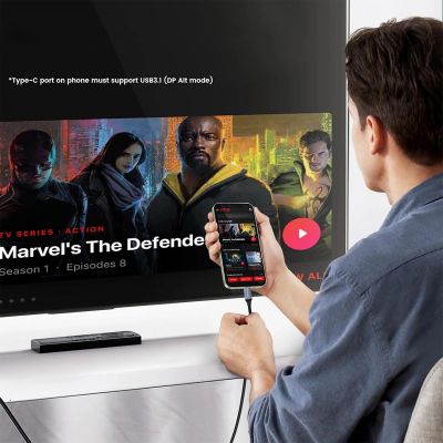 6. Wozinsky WCCH-01 USB-C - HDMI 4K 60Hz Cable 1.8m - Black