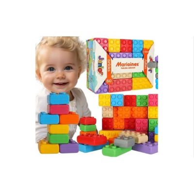 5. Marioinex "junior bricks" building blocks, 60 pieces