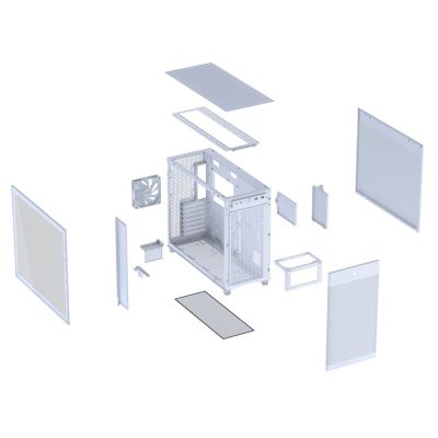 11. Asus PRIME AP303 TG WHITE Case