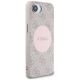 4. Guess 4G Circle Classic Logo MagSafe case for iPhone 16e - pink