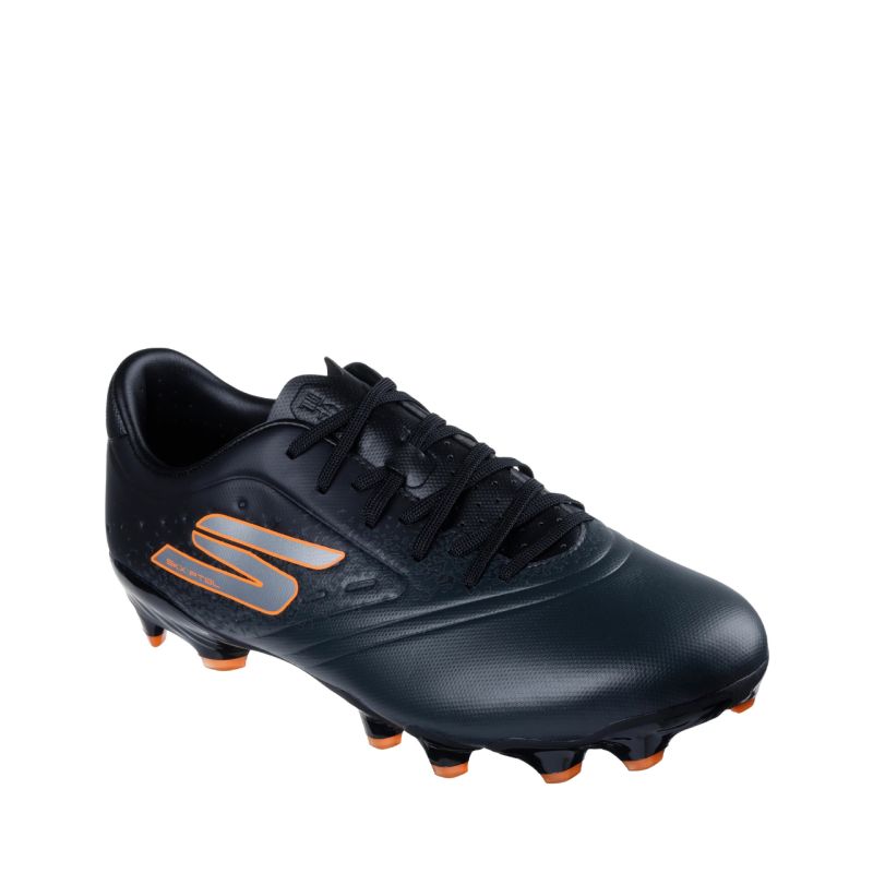 2. Skechers Razor 1.5 Academy FG Football Boots Black and Orange 252015 BKOR