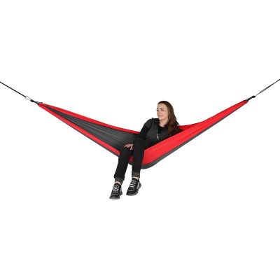 11. TOURIST HAMMOCK 2 PERSON 270X140CM BLACK AND RED