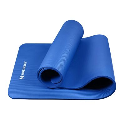 4. Wozinsky exercise mat 181 x 63 x 0.9 cm thick gymnastic yoga mat blue