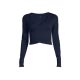 CASALL Seamless Rib Wrap Longsleeve core blue T-shirt