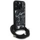 3. Karl Lagerfeld Crossbody Grained Pattern & Logo Case for iPhone 16 Pro Max - Black