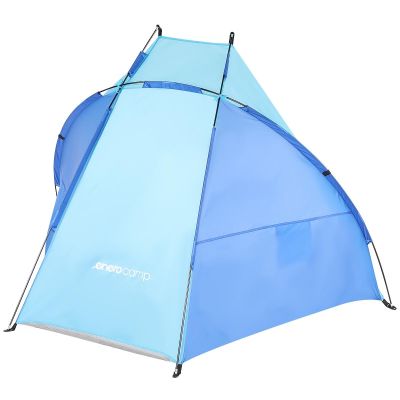 10. BEACH SHELTER SUN TENT 200x120x120cm BLUE-NAVY BLUE ENERO CAMP