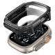 4. Spigen Rugged Armor Case + 9H Tempered Glass for Apple Watch Ultra 49mm - Matte Black