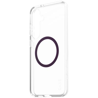 3. CARE by PanzerGlass Flagship Urban Combat Purple QI Case for Samsung Galaxy S25+ - Transparent