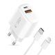 3. Tech-Protect NCA45W-GAN 2-Port 45W Wall Charger - White