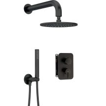 Concealed shower set with mixing box - with shower head