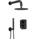 Concealed shower set with mixing box - with shower head