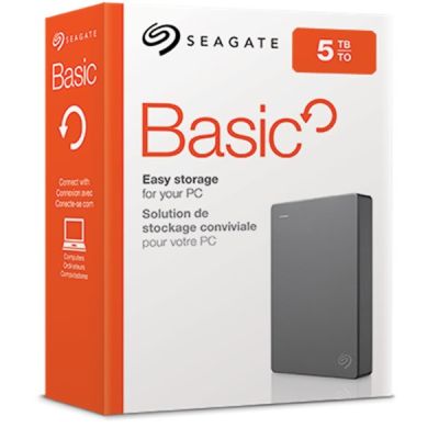 10. Seagate Basic external HDD (5TB; 2.5"; USB 3.2 Gen 1; STJL5000400)