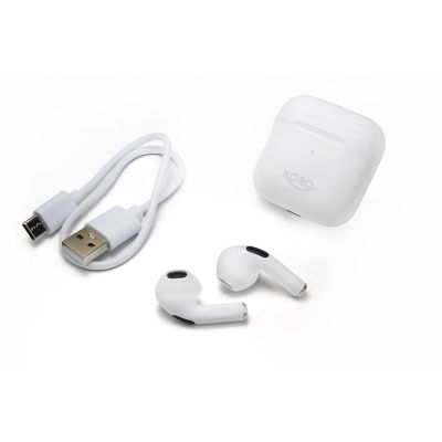 4. Xoro KHB 30 True Wireless Stereo (TWS) In-Ear Headset Calls/Music/Sports/Everyday Bluetooth White