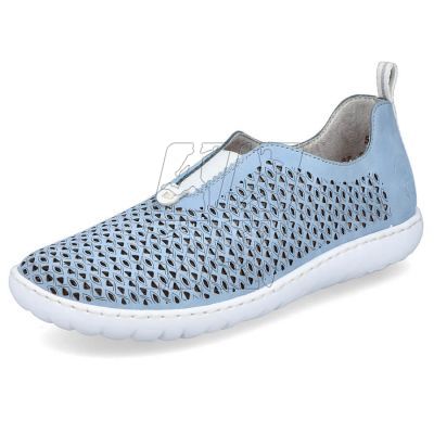 9. Comfortable openwork shoes Rieker W RKR653 blue