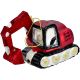3. GLASS FIGURINE CHRISTMAS ORNAMENT VEHICLE EXCAVATOR MICA
