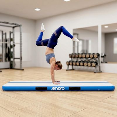 15. AIR TRUCK GYMNASTIC MATTRESS MAT ACROBATIC PATH 300X100X15CM ELECTRIC PUMP BLUE