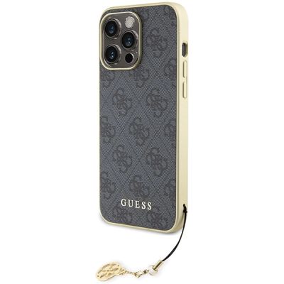 2. Guess 4G Charms Collection case for iPhone 15 Pro Max - gray