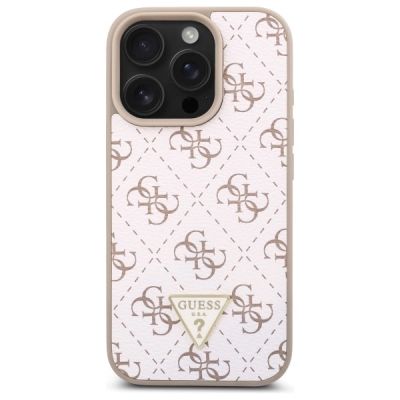 3. Guess New 4G Triangle Case for iPhone 16 Pro - White