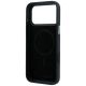 7. Karl Lagerfeld Grained Elongated Logo MagSafe Case for iPhone 17 Pro / 18 Pro - Black