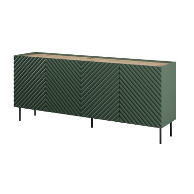 Chest of drawers 4D2SZ ONDA 200x45xH85 green